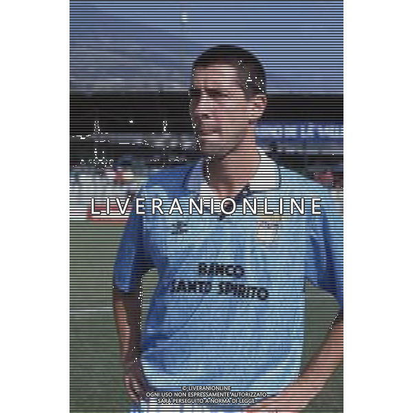 DIAP-RETROSPETTIVA CRISTIANO BERGODI CALCIATORE BELLA FOTO CRISTIANO BERGODI CON LA MAGLIA DELLA LAZIO CALCIO AG ALDO LIVERANI SAS