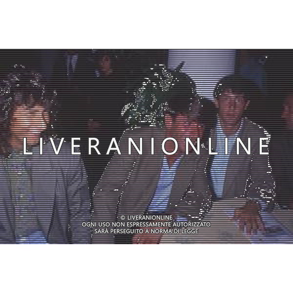 DIAP-RETROSPETTIVA CRISTIANO BERGODI CALCIATORE BELLA FOTO CRISTIANO BERGODI CON ANDREA SILENZI E MASSIMO CRIPPA AG ALDO LIVERANI SAS 