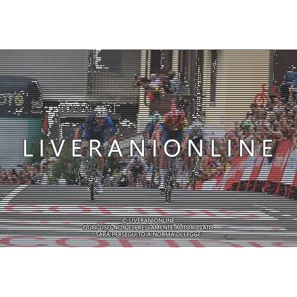 25-08-2025 Vuelta A Espana; Tappa 03 San Maurizio Canavese - Ceres; 2025, Groupama - Fdj; 2025, Lidl - Trek; Gaudu, David; Pedersen, Mads; Ceres; ©SIROTTI - AGENZIA ALDO LIVERANI SAS