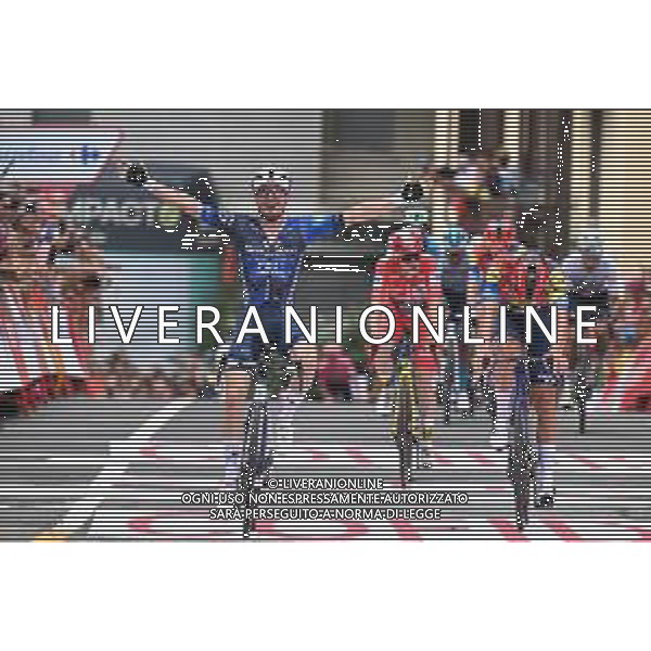 25-08-2025 Vuelta A Espana; Tappa 03 San Maurizio Canavese - Ceres; 2025, Groupama - Fdj; 2025, Lidl - Trek; Gaudu, David; Pedersen, Mads; Ceres; ©SIROTTI - AGENZIA ALDO LIVERANI SAS