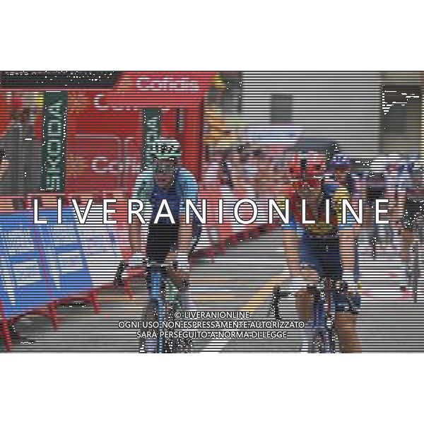 25-08-2025 Vuelta A Espana; Tappa 03 San Maurizio Canavese - Ceres; 2025, Decathlon - Ag2r La Mondiale; 2025, Lidl - Trek; Labrosse, Jordan; Ciccone, Giulio; Ceres; ©SIROTTI - AGENZIA ALDO LIVERANI SAS
