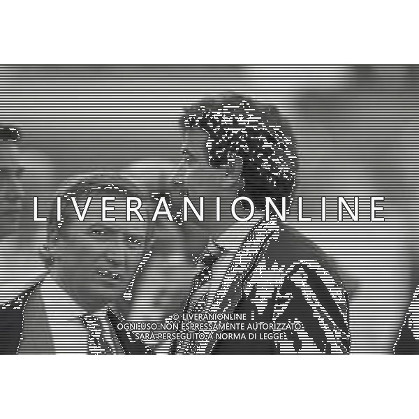 NEG-RETROSPETTIVA GIAN MAURO BORSANO PRESIDENTE DEL TORINO CALCIO NELLA FOTO GIAN MAURO BORSANO PRESIDENTE DEL TORINO CALCIO NELL\'ANNO 1991-1992 CON LUCIANO MOGGI ED EMILIANO MONDONICO AG ALDO LIVERANI SAS