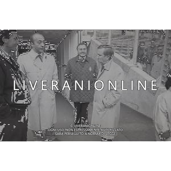 NEG-RETROSPETTIVA GIAN MAURO BORSANO PRESIDENTE DEL TORINO CALCIO NELLA FOTO GIAN MAURO BORSANO PRESIDENTE DEL TORINO CALCIO NELL\'ANNO 1991-1992 CON LUCIANO MOGGI AG ALDO LIVERANI SAS