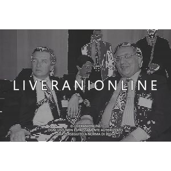 NEG-RETROSPETTIVA GIAN MAURO BORSANO PRESIDENTE DEL TORINO CALCIO NELLA FOTO GIAN MAURO BORSANO PRESIDENTE DEL TORINO CALCIO NELL\'ANNO 1991-1992 IN LEGA CALCIO A MILANO CON CESARE LANZA AG ALDO LIVERANI SAS