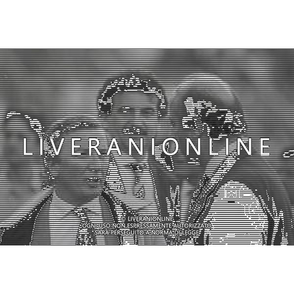 NEG-RETROSPETTIVA GIAN MAURO BORSANO PRESIDENTE DEL TORINO CALCIO NELLA FOTO GIAN MAURO BORSANO PRESIDENTE DEL TORINO CALCIO NELL\'ANNO 1991-1992 CON LUCIANO MOGGI ED EMILIANO MONDONICO AG ALDO LIVERANI SAS