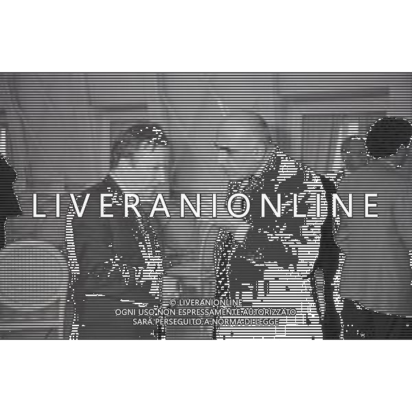 ST-RETROSPETTIVA GIAN MAURO BORSANO PRESIDENTE DEL TORINO CALCIO NELLA FOTO GIAN MAURO BORSANO CON ADRIANO GALLIANI A MILANO NELL\' ANNO 1992 AG ALDO LIVERANI SAS