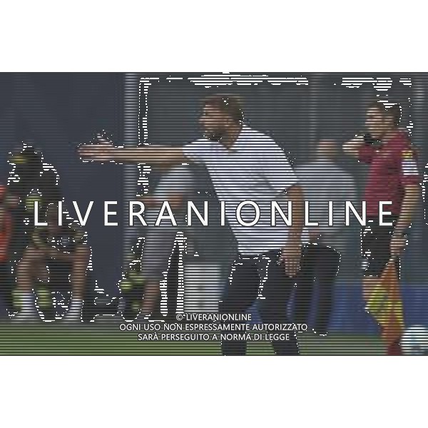 Paolo Zanetti Head Coach of Hellas Verona FC gestures during Udinese Calcio FC vs Hellas Verona FC, 1° Serie A Enilive 2025-26 game at Bluenergy stadium in Udine (UD), Italy, on August 25, 2025. (Photo by Davide Casentini) AG ALDO LIVERANI SAS ALDO LIVERANI SAS