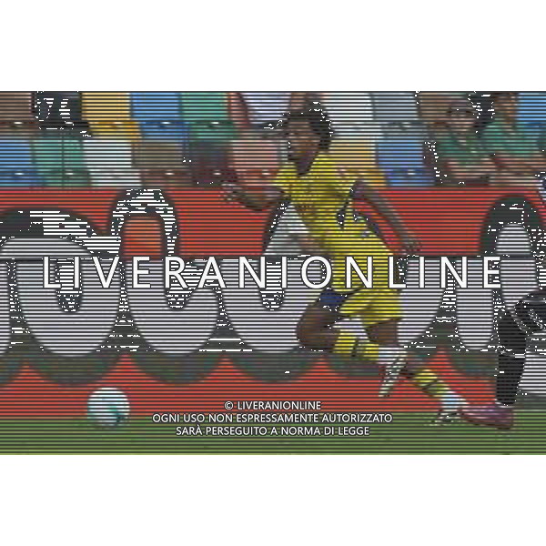 Antoine Joseph Bernède of Hellas Verona FC play the ball during Udinese Calcio FC vs Hellas Verona FC, 1° Serie A Enilive 2025-26 game at Bluenergy stadium in Udine (UD), Italy, on August 25, 2025. (Photo by Davide Casentini) AG ALDO LIVERANI SAS