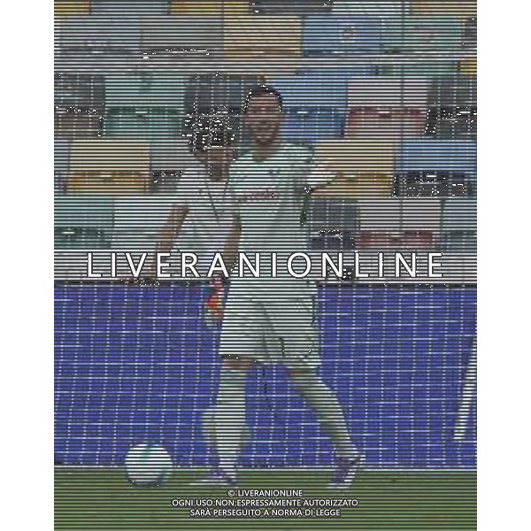 Lorenzo Montipò of Hellas Verona FC gestures during Udinese Calcio FC vs Hellas Verona FC, 1° Serie A Enilive 2025-26 game at Bluenergy stadium in Udine (UD), Italy, on August 25, 2025. (Photo by Davide Casentini) AG ALDO LIVERANI SAS