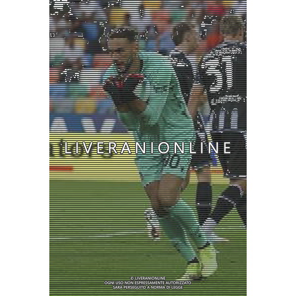 Razvan Sergiu Sava of Udinese FC makes a save during Udinese Calcio FC vs Hellas Verona FC, 1° Serie A Enilive 2025-26 game at Bluenergy stadium in Udine (UD), Italy, on August 25, 2025. (Photo by Davide Casentini)- AGENZIA ALDO LIVERANI SAS
