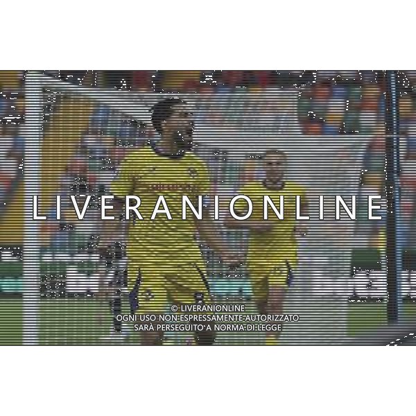 Suat Serdar of Hellas Verona FC celebrates after scoring during Udinese Calcio FC vs Hellas Verona FC, 1° Serie A Enilive 2025-26 game at Bluenergy stadium in Udine (UD), Italy, on August 25, 2025. (Photo by Davide Casentini)- AGENZIA ALDO LIVERANI SAS