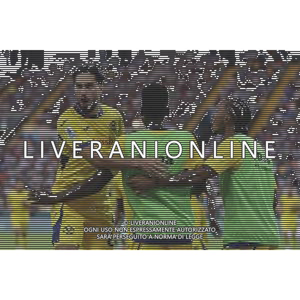 Suat Serdar of Hellas Verona FC celebrates after scoring during Udinese Calcio FC vs Hellas Verona FC, 1° Serie A Enilive 2025-26 game at Bluenergy stadium in Udine (UD), Italy, on August 25, 2025. (Photo by Davide Casentini)- AGENZIA ALDO LIVERANI SAS