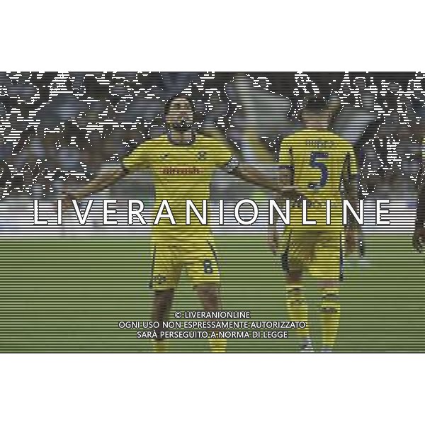 Suat Serdar of Hellas Verona FC celebrates after scoring during Udinese Calcio FC vs Hellas Verona FC, 1° Serie A Enilive 2025-26 game at Bluenergy stadium in Udine (UD), Italy, on August 25, 2025. (Photo by Davide Casentini)- AGENZIA ALDO LIVERANI SAS