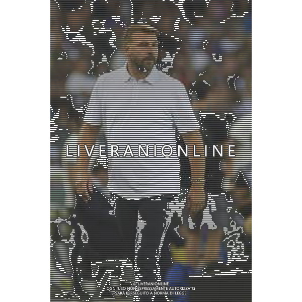 Paolo Zanetti Head Coach of Hellas Verona FC looks during Udinese Calcio FC vs Hellas Verona FC, 1° Serie A Enilive 2025-26 game at Bluenergy stadium in Udine (UD), Italy, on August 25, 2025. (Photo by Davide Casentini)- AGENZIA ALDO LIVERANI SAS