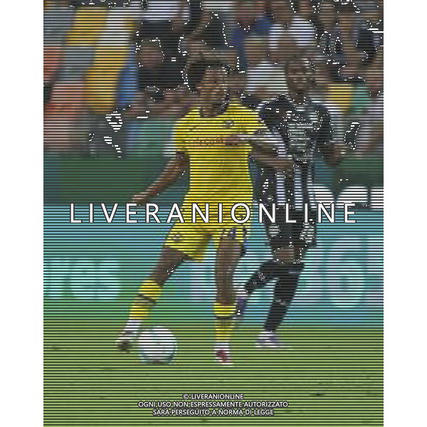 Antoine Joseph Bernede of Hellas Verona FC play the ball during Udinese Calcio FC vs Hellas Verona FC, 1° Serie A Enilive 2025-26 game at Bluenergy stadium in Udine (UD), Italy, on August 25, 2025. (Photo by Davide Casentini)- AGENZIA ALDO LIVERANI SAS