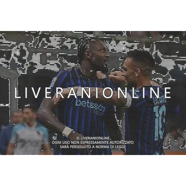 Inter vs Torino nella foto Marcus Thuram (Inter) e Lautaro Martinez (Inter) esultanza dopo il gol del 2 a 0 Milano 25-08-2025 Stadio Giuseppe Meazza - San Siro Inter vs Torino Campionato Serie A Enilive - 1a giornata foto Roberto Garavaglia/Agenzia Aldo Liverani sas