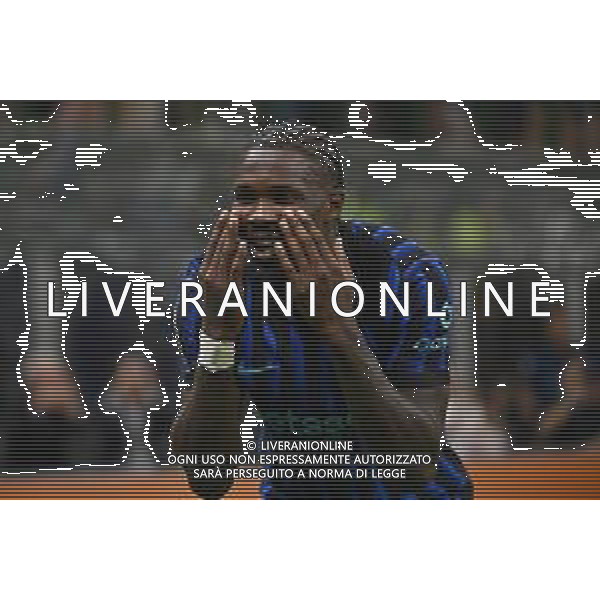 Inter vs Torino nella foto Marcus Thuram (Inter) esultanza dopo il gol del 2 a 0 Milano 25-08-2025 Stadio Giuseppe Meazza - San Siro Inter vs Torino Campionato Serie A Enilive - 1a giornata foto Roberto Garavaglia/Agenzia Aldo Liverani sas