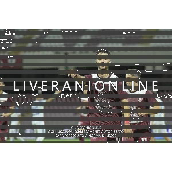 25 08 2025 - Salerno. Stadio Arechi. Serie C. Salernitana-Siracusa Nella foto esultanza gol 1-0 di Borna Knezovic Foto Giuseppe Cuozzo/Agenzia Liverani