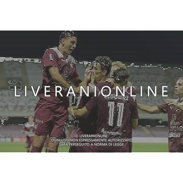 25 08 2025 - Salerno. Stadio Arechi. Serie C. Salernitana-Siracusa Nella foto esultanza gol 1-0 di Borna Knezovic Foto Giuseppe Cuozzo/Agenzia Liverani