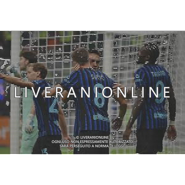 Inter vs Torino nella foto giocatori Inter esultanza dopo il gol del 3 a 0 Milano 25-08-2025 Stadio Giuseppe Meazza - San Siro Inter vs Torino Campionato Serie A Enilive - 1a giornata foto Roberto Garavaglia/Agenzia Aldo Liverani sas