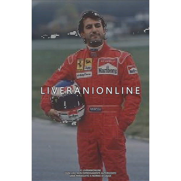 DIAP-RETROSPETTIVA IVAN CAPELLI PILOTA F1 NELLA FOTO IVAN CAPELLI NELL\'ANNO 1992 AG CONTROLUCE-AG ALDO LIVERANI SAS