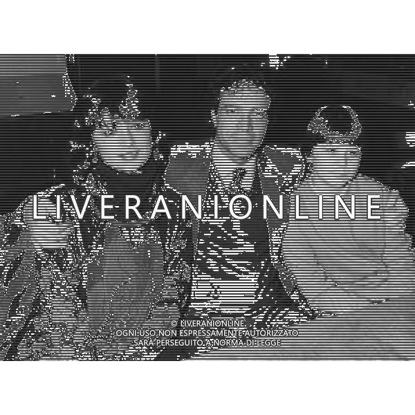 Enrico Montesano attore cinematografico e teatrale italiano - Retrospettiva nella foto con Laura D\'Angelo e Massimiliano Franciosa nel 1982 © ARCHIVIO / AGENZIA ALDO LIVERANI SAS