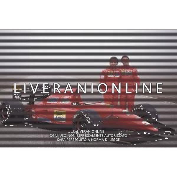DIAP-RETROSPETTIVA IVAN CAPELLI PILOTA F1 NELLA FOTO IVAN CAPELLI CON JEAN ALESI NELL\'ANNO 1992 AG CONTROLUCE-AG ALDO LIVERANI SAS