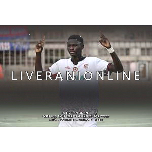 TVRG Inter vs Cagliari nella foto Paul Mendy (Cagliari) esultanza dopo il gol del 2 a 1 Milano 26-08-2025 Arena Civica Gianni Brera Inter vs Cagliari Finale SuperCoppa Primavera foto Roberto Garavaglia/Agenzia Aldo Liverani sas
