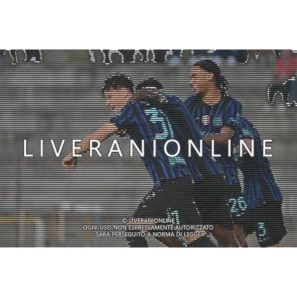 TVRG Inter vs Cagliari nella foto Matteo Lavelli (Inter) esultanza dopo il gol del 2 a 2 Milano 26-08-2025 Arena Civica Gianni Brera Inter vs Cagliari Finale SuperCoppa Primavera foto Roberto Garavaglia/Agenzia Aldo Liverani sas