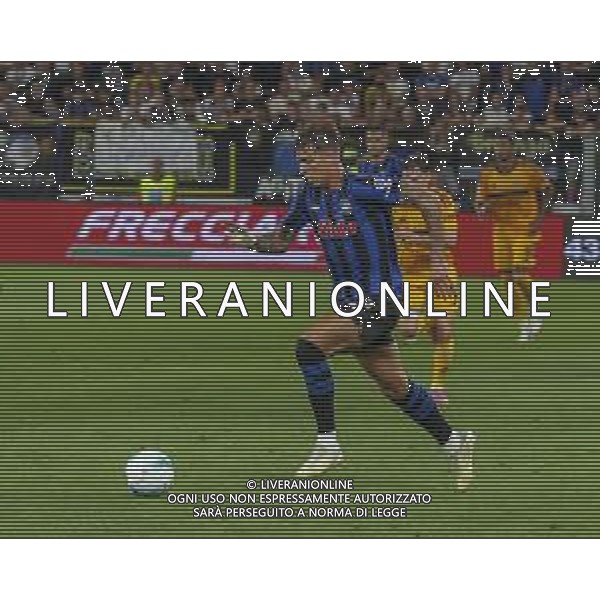 Daniel Maldini of Atalanta BC play the ball during Atalanta BC vs Pisa SC, 1° Serie A Enilive 2025-26 game at New Balance stadium in Bergamo (BG), Italy, on August 24, 2025. (Photo by Davide Casentini) AG ALDO LIVERANI SAS