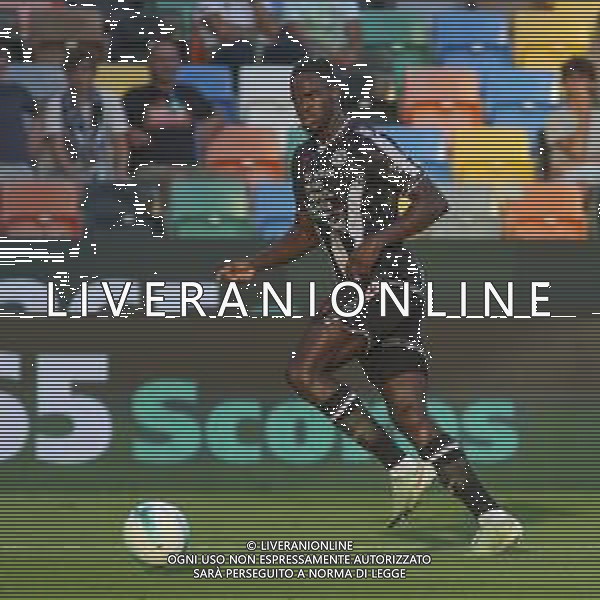 Oumar Mickael Solet Bomawoko "Solet" of Udinese FC play the ball during Udinese Calcio FC vs Hellas Verona FC, 1° Serie A Enilive 2025-26 game at Bluenergy stadium in Udine (UD), Italy, on August 25, 2025. (Photo by Davide Casentini) AG ALDO LIVERANI SAS