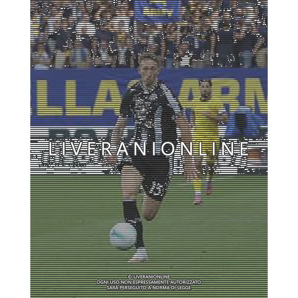 Nicolò Bertola of Udinese FC play the ball during Udinese Calcio FC vs Hellas Verona FC, 1° Serie A Enilive 2025-26 game at Bluenergy stadium in Udine (UD), Italy, on August 25, 2025. (Photo by Davide Casentini) AG ALDO LIVERANI SAS