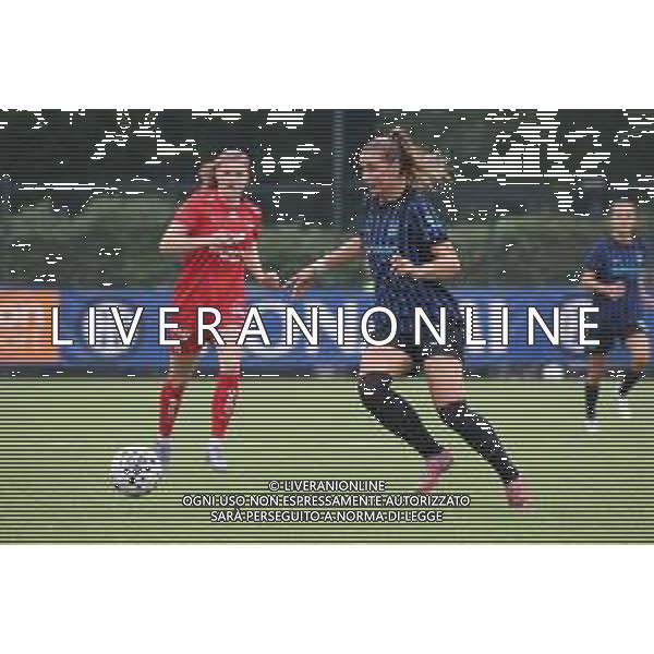TVRCOR SK Brann – Inter Women 27-08-2025 Uefa Women’s Champions League – Konami Football Centre in Memory of Giacinto Facchetti Nella foto Signe Gaupset e Karòlìna Vilhjàlmsdòttir foto roberta corradin-ag aldo liverani sas