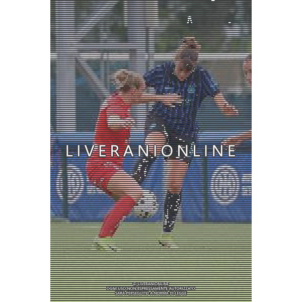 TVRCOR SK Brann – Inter Women 27-08-2025 Uefa Women’s Champions League – Konami Football Centre in Memory of Giacinto Facchetti Nella foto Elisa Polli e Karoline Haugland ©TVRCOR Roberta Corradin - AGENZIA ALDO LIVERANI SAS
