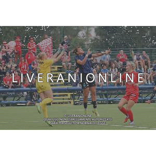 TVRCOR SK Brann – Inter Women 27-08-2025 Uefa Women’s Champions League – Konami Football Centre in Memory of Giacinto Facchetti Nella foto Elisa Polli tentativo goal ©TVRCOR Roberta Corradin - AGENZIA ALDO LIVERANI SAS