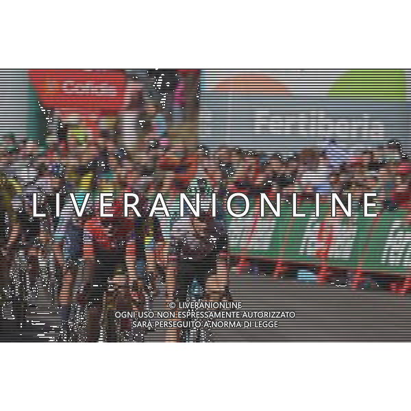 28-08-2025 Vuelta A Espana; Tappa 06 Olot - Pal; 2025, Uae Team Emirates - Xrg; 2025, Visma - Lease A Bike; Almeida, Joao; Vingegaard, Jonas; Pal; ©SIROTTI - AGENZIA ALDO LIVERANI SAS