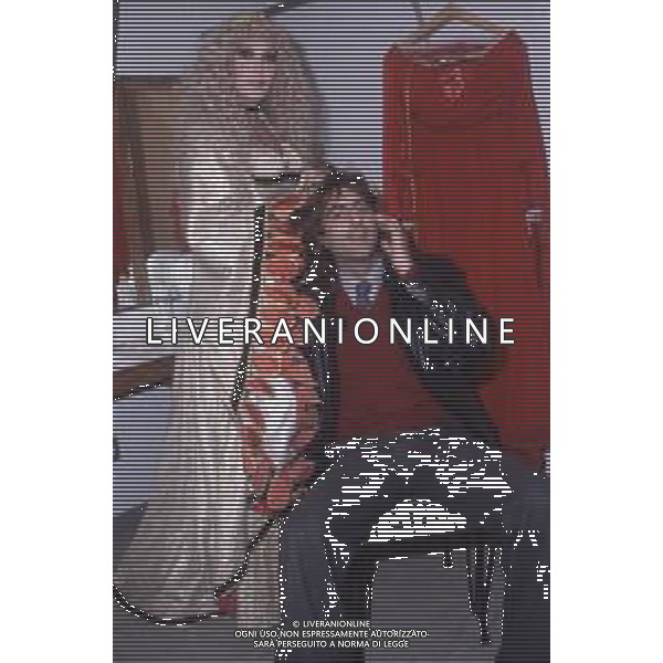 DIAP-RETROSPETTIVA ISABELLA BIAGINI ATTRICE NELLA FOTO ISABELLA BIAGINI CON MARTUFELLO PSEUDONIMO DI FABRIZIO MATURANI NELL\'ANNO 1979 A ROMA FOTO EDGARDO DELLA SCORCIOSA-AG ALDO LIVERANI SAS