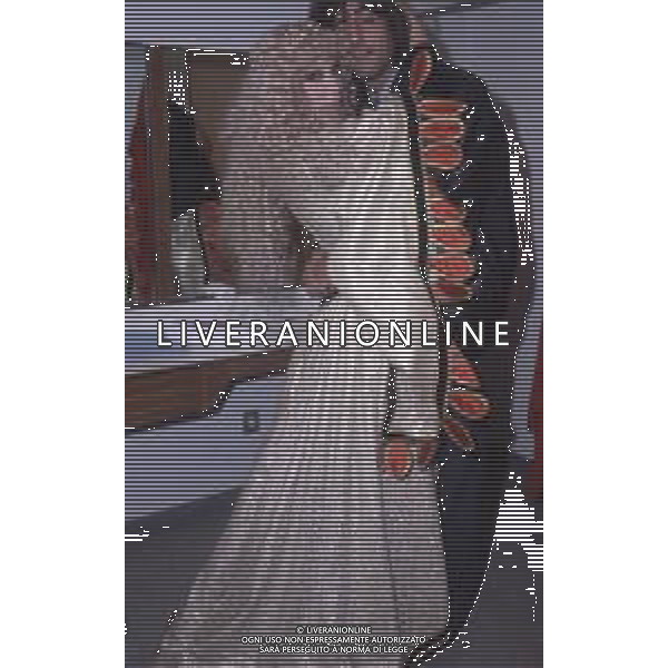 DIAP-RETROSPETTIVA ISABELLA BIAGINI ATTRICE NELLA FOTO ISABELLA BIAGINI CON MARTUFELLO PSEUDONIMO DI FABRIZIO MATURANI NELL\'ANNO 1979 A ROMA FOTO EDGARDO DELLA SCORCIOSA-AG ALDO LIVERANI SAS