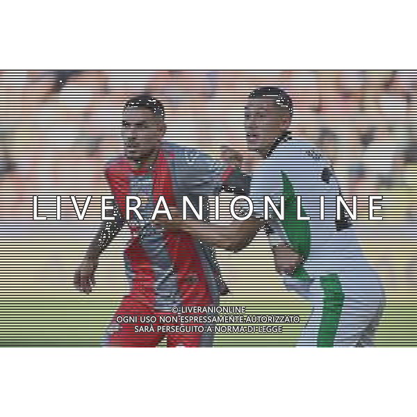 TVRG Cremonese vs Sassuolo nella foto Antonio Sanabria (Cremonese) e Jay Noah Idzes (Sassuolo) Cremona 29-08-2025 Stadio Giovanni Zini Cremonese vs Sassuolo Campionato Serie A Enilive - 2a giornata foto Roberto Garavaglia/Agenzia Aldo Liverani sas