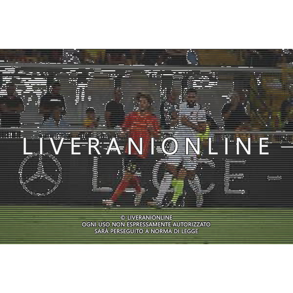 TVPG US Lecce vs AC Milan nella foto Antonino Gallo (Us Lecce) e Ruben Loftus-Cheek (Ac Milan) , Lecce (ITA) 29-08-2025 Stadio “E. Giardiniero” Via del Mare - Seconda Giornata Serie A EniLive 2025/26 ©TVPG Pasquale Golia - AGENZIA ALDO LIVERANI SAS
