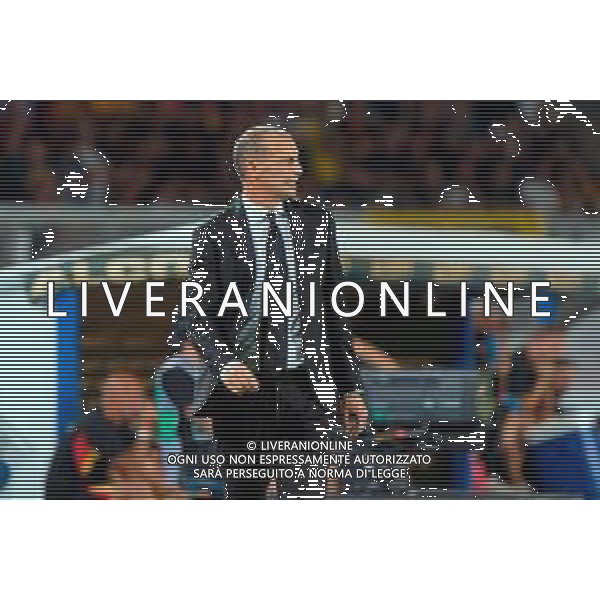 TVEM September 29, 2025 Lecce, Italy - US Lecce vs AC Milan - Italian soccer serie A 2024/25 - Via Del Mare Stadium. In the pic: coach Massimiliano Allegri of AC Milan ©TVEM Emmanuele Mastrodonato - AGENZIA ALDO LIVERANI SAS