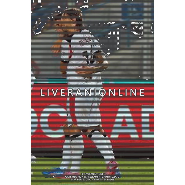 TVEM September 29, 2025 Lecce, Italy - US Lecce vs AC Milan - Italian soccer serie A 2024/25 - Via Del Mare Stadium. In the pic: Christian Pulisic of AC Milan celebrates after scoring a goal with Luka Modric of AC Milan ©TVEM Emmanuele Mastrodonato - AGENZIA ALDO LIVERANI SAS