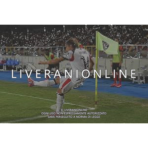 TVPG US Lecce vs AC Milan nella foto Luka Modric (Ac Milan) al tiro al calcio d’angolo, Lecce (ITA) 29-08-2025 Stadio “E. Giardiniero” Via del Mare - Seconda Giornata Serie A EniLive 2025/26 ©TVPG Pasquale Golia - AGENZIA ALDO LIVERANI SAS