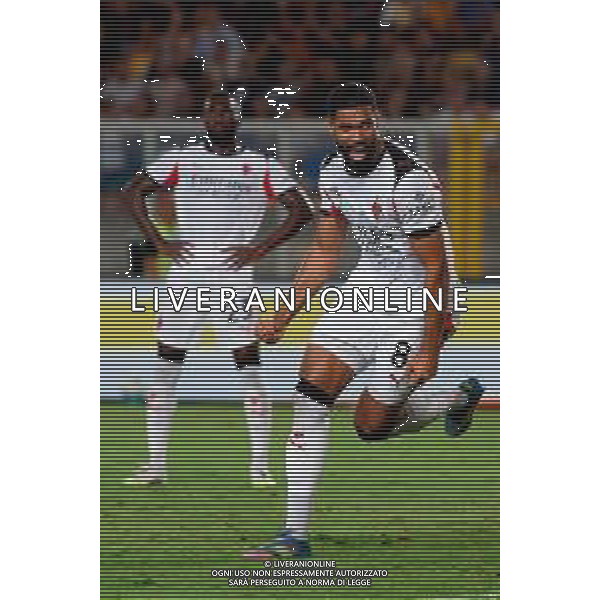 TVEM September 29, 2025 Lecce, Italy - US Lecce vs AC Milan - Italian soccer serie A 2024/25 - Via Del Mare Stadium. In the pic: Ruben Loftus-Cheek of AC Milan celebrates after scoring a goal ©TVEM Emmanuele Mastrodonato - AGENZIA ALDO LIVERANI SAS