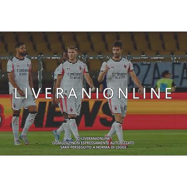 TVEM September 29, 2025 Lecce, Italy - US Lecce vs AC Milan - Italian soccer serie A 2024/25 - Via Del Mare Stadium. In the pic: Matteo Gabbia of AC Milan celebrates after scoring a goal that was after disallowed ©TVEM Emmanuele Mastrodonato - AGENZIA ALDO LIVERANI SAS