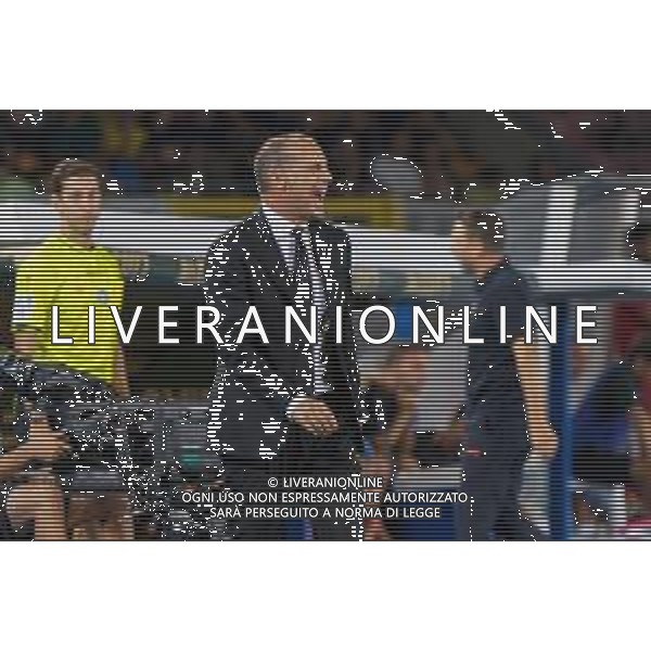 TVEM September 29, 2025 Lecce, Italy - US Lecce vs AC Milan - Italian soccer serie A 2024/25 - Via Del Mare Stadium. In the pic: coach Massimiliano Allegri of AC Milan ©TVEM Emmanuele Mastrodonato - AGENZIA ALDO LIVERANI SAS