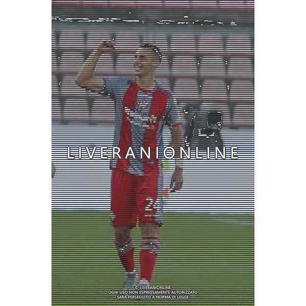 Filippo Terracciano of US Cremonese celebrates after scoring during US Cremonese vs US Sassuolo, 2° Serie A Enilive 2025-26 game at Renato Zini stadium in Cremona (CR), Italy, on August 28, 2025. (Photo by Davide Casentini) AG ALDO LIVERANI SAS