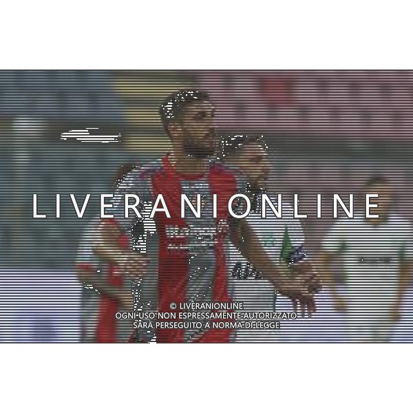Matteo Bianchetti of US Cremonese play the ball during US Cremonese vs US Sassuolo, 2° Serie A Enilive 2025-26 game at Renato Zini stadium in Cremona (CR), Italy, on August 28, 2025. (Photo by Davide Casentini) AG ALDO LIVERANI SAS