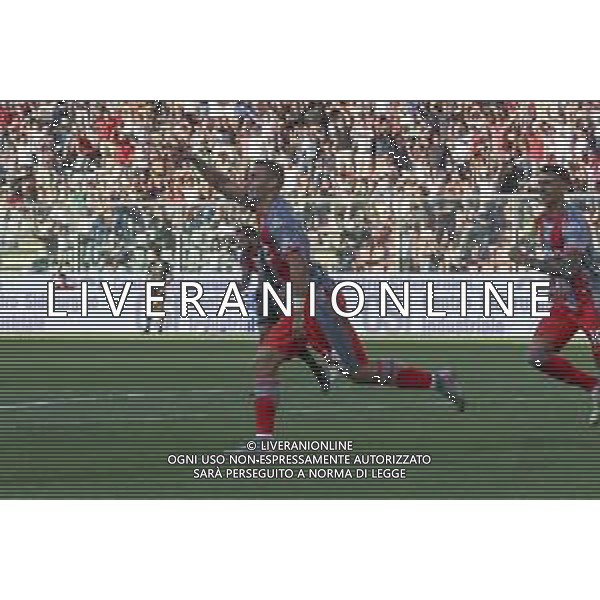 Filippo Terracciano of US Cremonese celebrates after scoring during US Cremonese vs US Sassuolo, 2° Serie A Enilive 2025-26 game at Renato Zini stadium in Cremona (CR), Italy, on August 28, 2025. (Photo by Davide Casentini) AG ALDO LIVERANI SAS