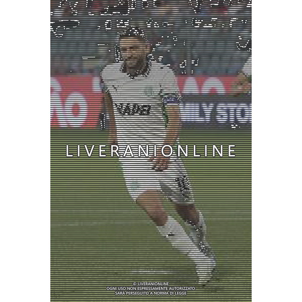 Domenico Berardi of US Sassuolo celebrates after scoring goal on penalty during US Cremonese vs US Sassuolo, 2° Serie A Enilive 2025-26 game at Renato Zini stadium in Cremona (CR), Italy, on August 28, 2025. (Photo by Davide Casentini) AG ALDO LIVERANI SAS